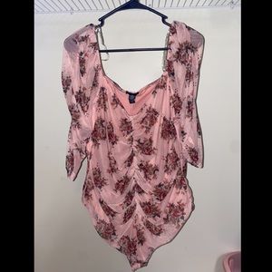 Rue21+ Floral Bodysuit